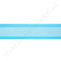 Organza Satijnrand 22mm - Aqua