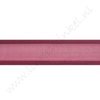 Organza Satinrand 22mm - Bordeaux Rot