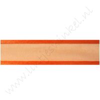 Organza Satijnrand 22mm - Oranje