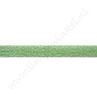 Glitter organza lint 10mm - Groen