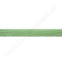 Glitter organza lint 10mm - Groen