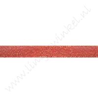 Glitzer Organza Band 10mm - Rot