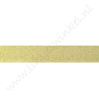 Glitter organza lint 20mm - Goud