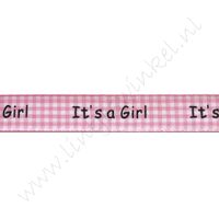 Baby lint 16mm - Its a Girl Ruitjes