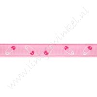 Baby lint 10mm - Speld Roze