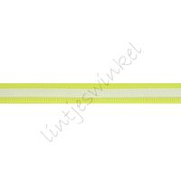 Glow in the dark lint 10mm - Grosgrain Streep Neon Geel