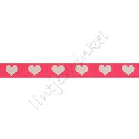 Glow in the dark lint 10mm - Grosgrain Hart Shocking Pink