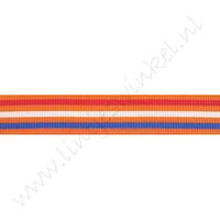 Lint Hollandia 16mm - Oranje Streep Rood Wit Blauw