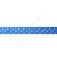 Organza Punkte 6mm - Blau Weiß