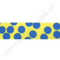 Stippenlint Groot Mix 25mm - Geel Blauw