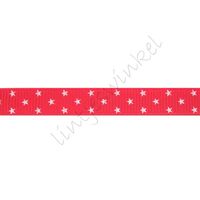 Lint sterren 10mm - Klein Rood Wit (3)