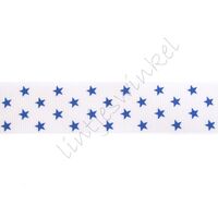 Lint sterren 25mm - Klein Wit Blauw