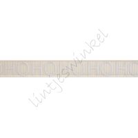 Ripsband Weihnachten 10mm - HoHoHo Creme