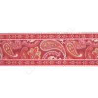 Lint met print 38mm - Ethnic Rood Roze