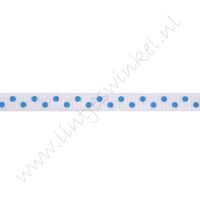 Stippenlint 6mm - Wit Aqua