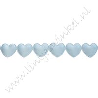 Band Herzen 16mm - Applique Hell Blau