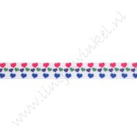 Lint harten 10mm - Mini Pink Blauw Paars Groen