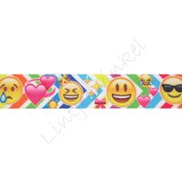 Ripsband Cartoon 22mm - Emoji
