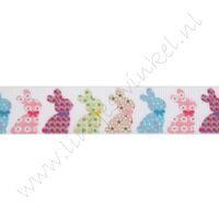 Lint met print 22mm - Haasjes