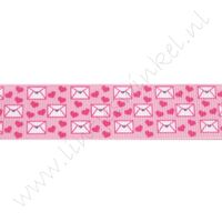 Ripsband Herzen 22mm - Herzen Mail