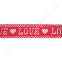 Lint harten 25mm - Love Rood