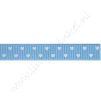 Lint harten 10mm - Mini Blauw Wit