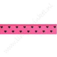 Lint harten 10mm - Mini Pink Zwart