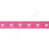 Lint sterren 10mm - Pink Wit