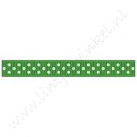 Stippenlint 10mm - Groen Wit