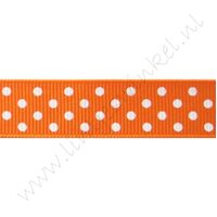 Stippenlint 16mm - Oranje Wit
