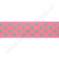 Stippenlint 16mm - Pink Lime