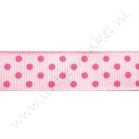 Stippenlint 16mm - Roze Pink