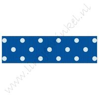 Stippenlint 22mm - Donker Blauw Wit