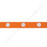 Stippenlint Groot 10mm - Oranje Wit