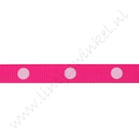 Stippenlint Groot 10mm - Shocking Pink Roze