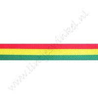 Lint vlag 16mm - Rood Geel Groen Carnaval (dubbelzijdig)