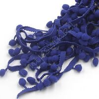 Pompom band 10mm (afmeting bolletje) - Marine