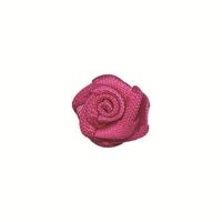 Satin Rosette 10mm - Shocking Pink (175) 5 St.