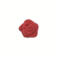 Satin Rosette 10mm - Rot (250) 5 St.