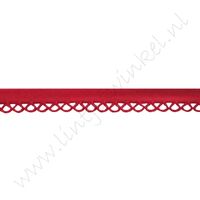 Biaisband Gehaakte Rand 12mm - Rood