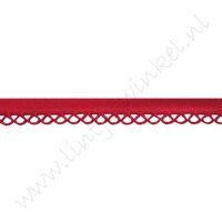 Biaisband Gehaakte Rand 12mm - Rood