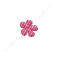 Bloemetje 25mm - Ruit Pink