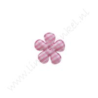 Bloemetje 25mm - Ruit Roze (50 st.)