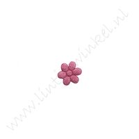 Bloemetje 13mm - Satijn Pink (4 st.)