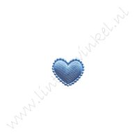 Herz 13mm - Satin Hell Blau (5 St.)