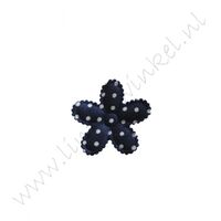 Bloemetje 32mm - Satijn Polka Marine