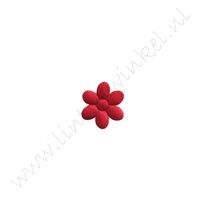 Bloemetje 20mm - Satijn Rood (4 st.)