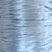 Satin Kordel 2mm - Hell Blau (25)