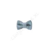 Leinen Schleife 25x12mm - Hell Blau