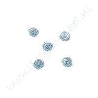 Satin Rosette 15mm - Hell Blau 5 St.